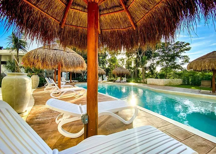 Excellent 2br Family Private Pool Garden Bbq Apartment Akumal